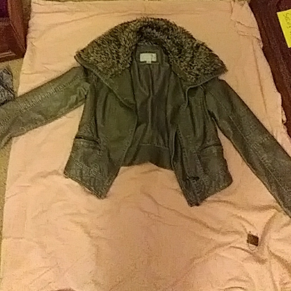 A leather jacket